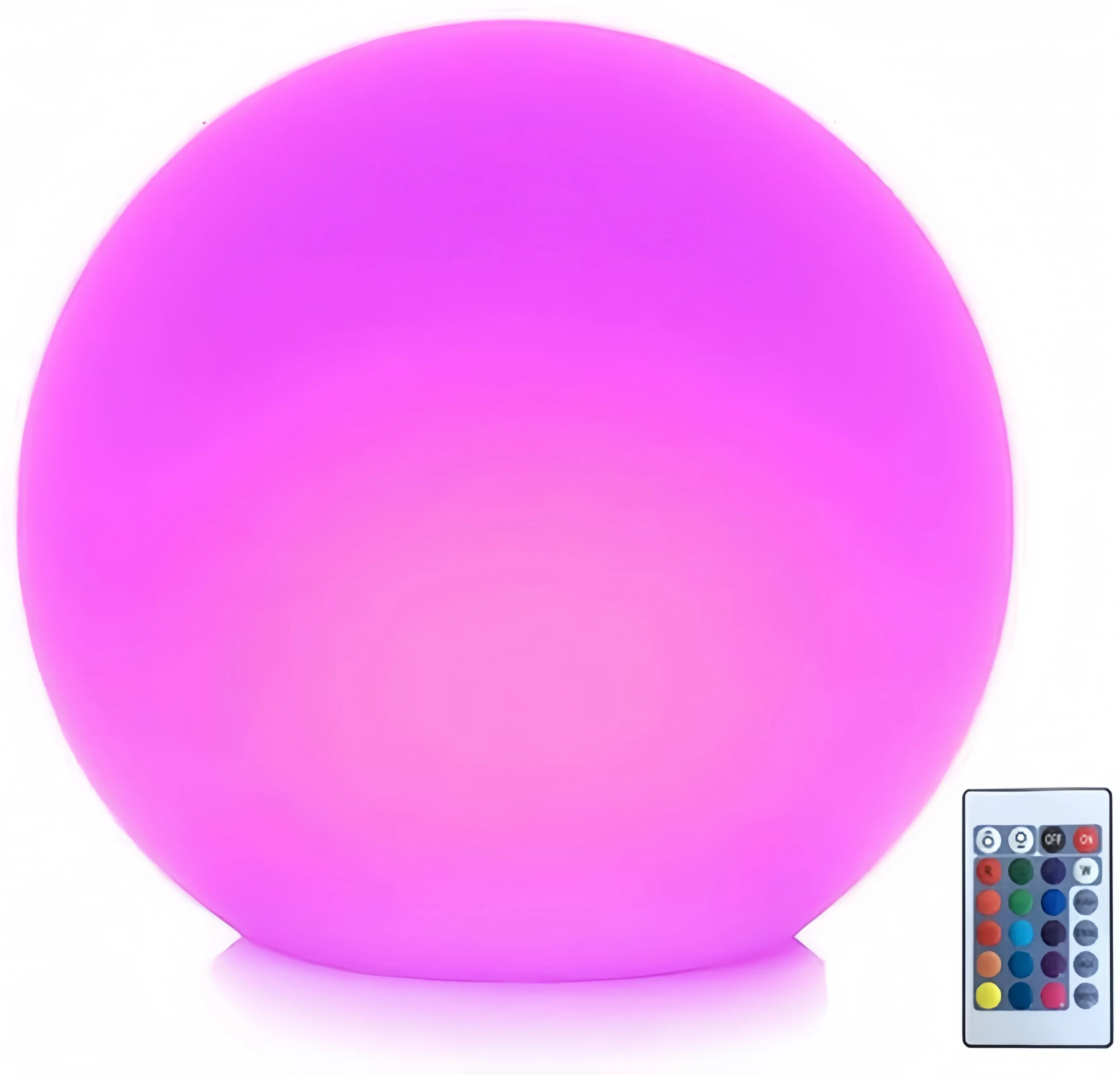 Luminária de Mesa Globo Luminoso LED Recarregável Regulável com Controle Remoto, 16 Cores RGB, Luz Noturna Decorativa Pendente