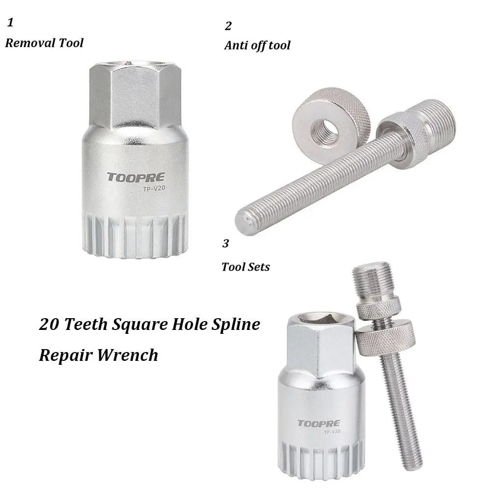Extractor soporte inferior bicicleta 20 dientes – Llave reparación bielas