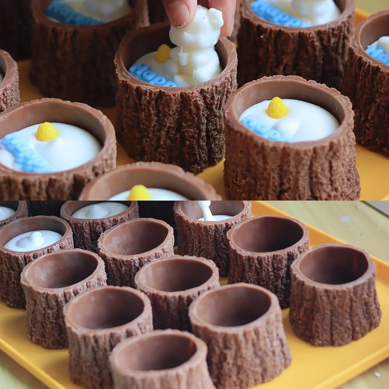2026-1pc Tree Stump Silicone Candle Cup Mold,Rustic Woodland Nature Casting Mold for DIY Candle Making,Resin&Plaster Planter Pot