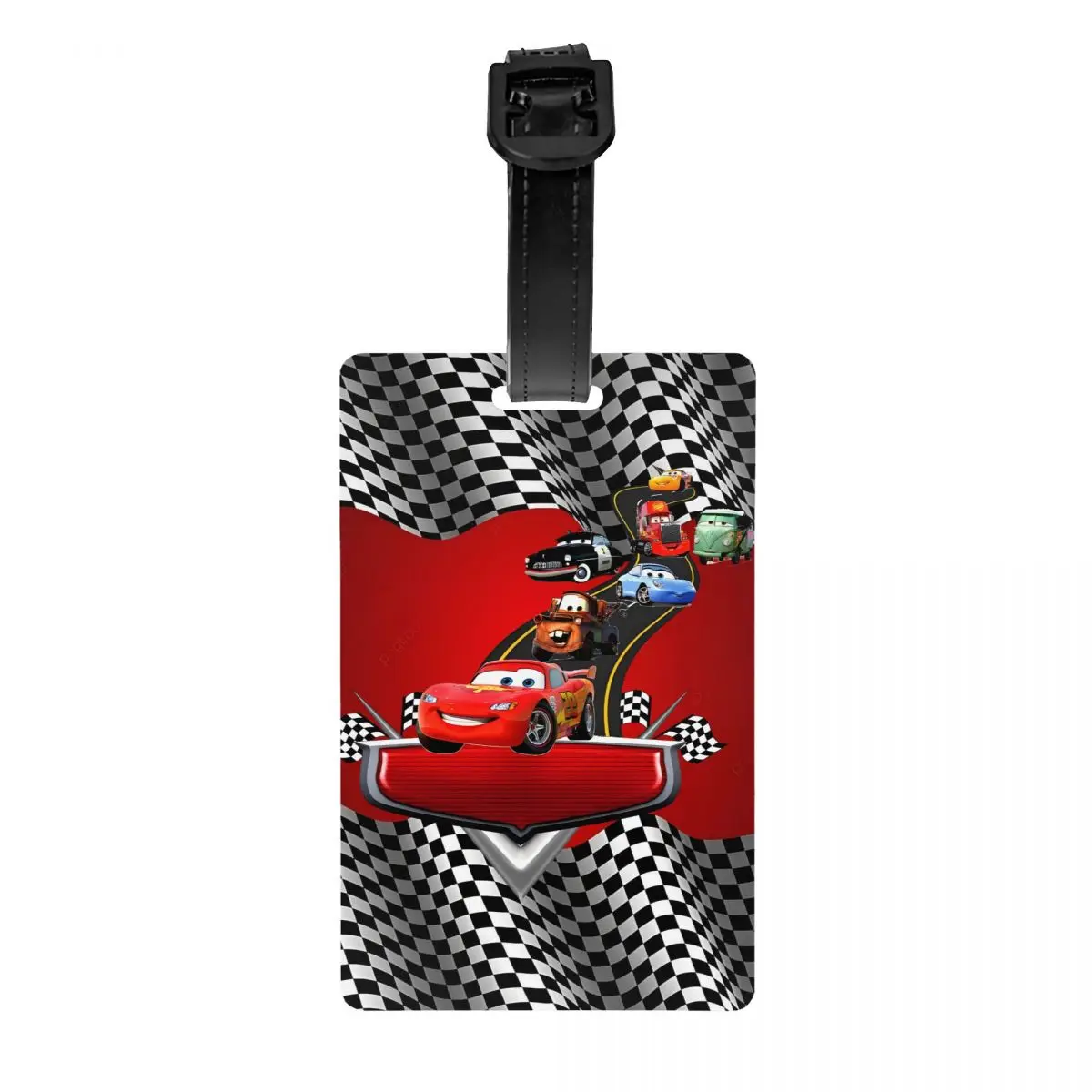 علامة الأمتعة المخصصة Lightning McQueen لحقائب السفر الرياضية وغطاء الخصوصية لسيارة السباق