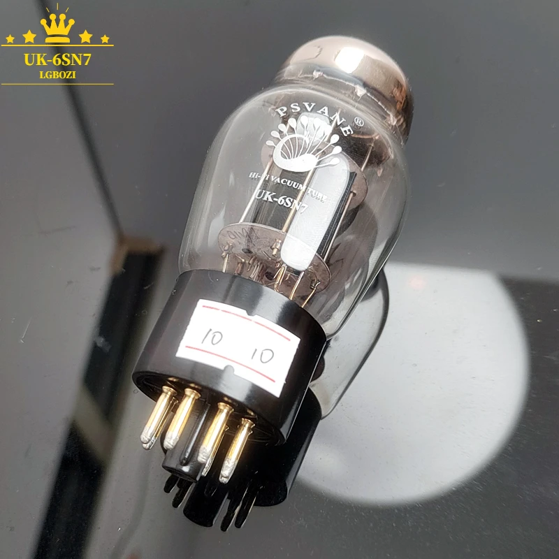 Psvane UK-6SN7 Vakuum röhre Ersatz 6 n8p 6 sn7gt 6 sn7 cv181 Rohr Upgrade 6 h8 uk schwarzer Sitz Gold Fuß Upgrade – Detail 6