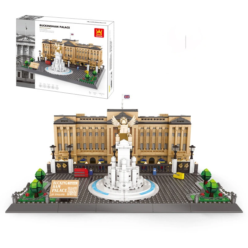 Blocs de construction créatifs, modèle Buckingham Palace, jouet de construction, ensemble d'architecture, briques imprimées, jouets, cadeau de noël