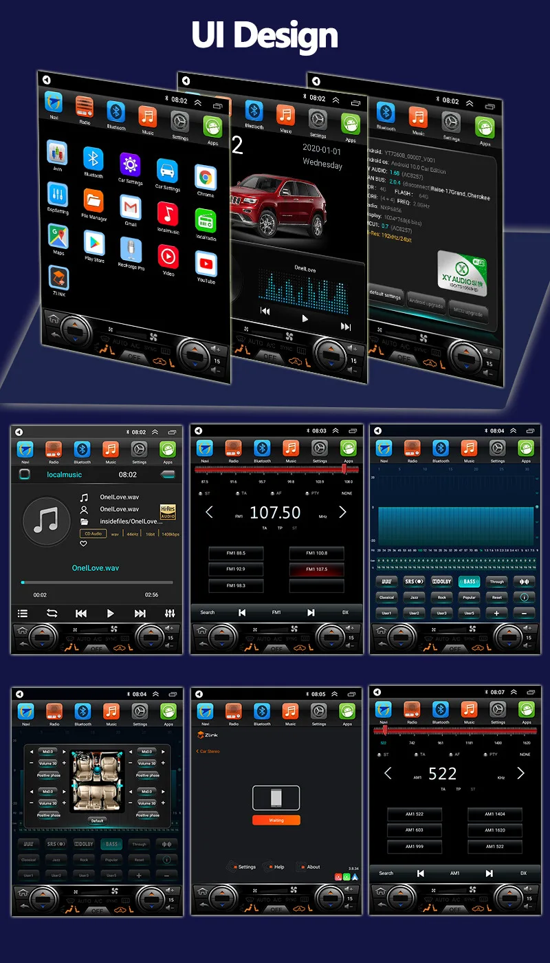 

13.6‘’ Android VerticalScreen Radio For Toyota Land Cruiser Prado 120/Lexus GX470 2002-2008 Car GPS Navigation Multimedia Player
