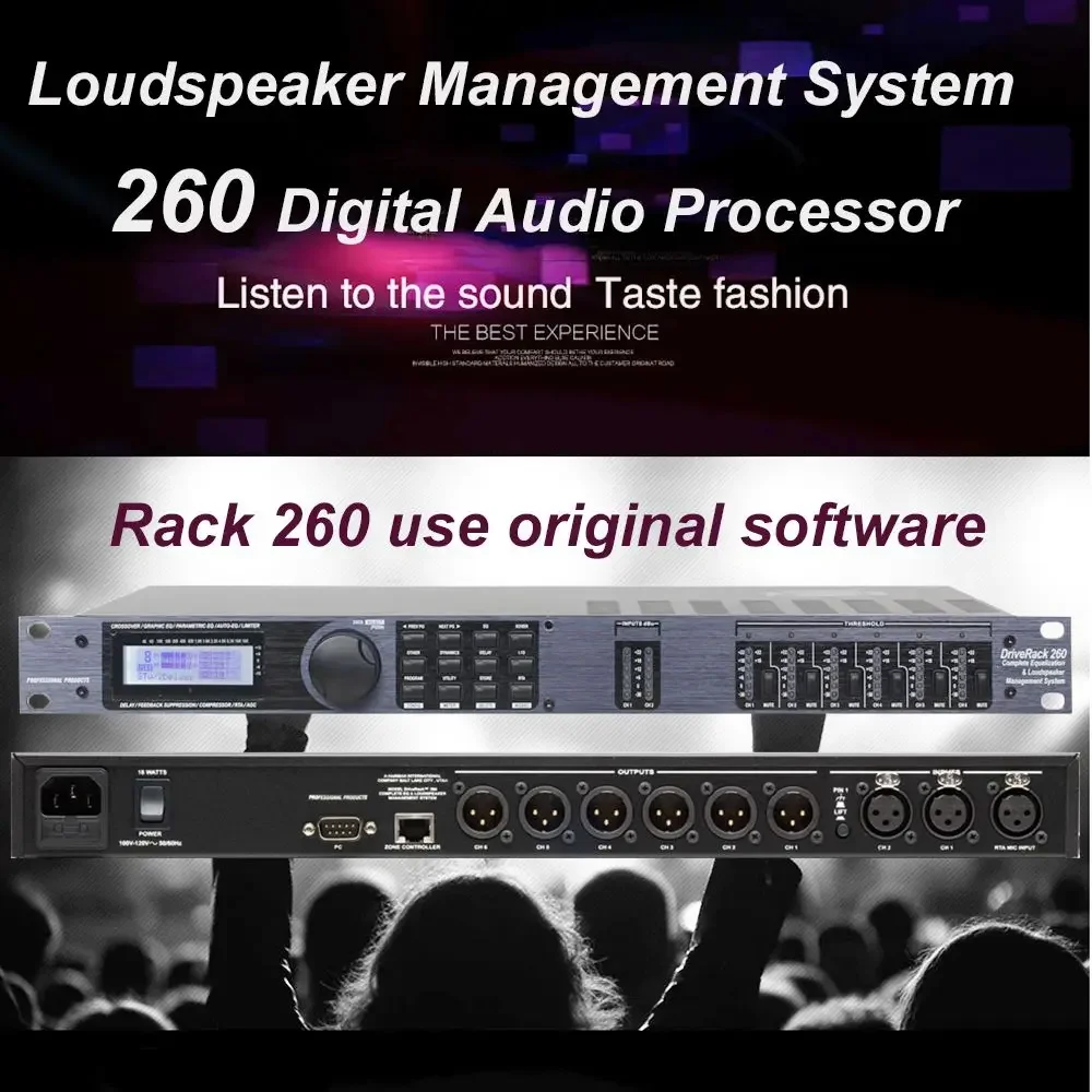 Audio Processor DBX260 Drive Rack Dbx Driverack 260 PA Processor Audio Dsp Digital Audio Speaker Management Processor