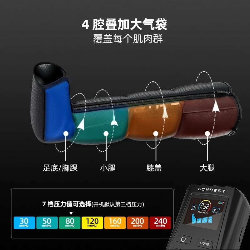 Household Wireless Air Wave Leg Massager Exercise Recovery Muscle Relaxation Air Pressure Massage Leg Cover