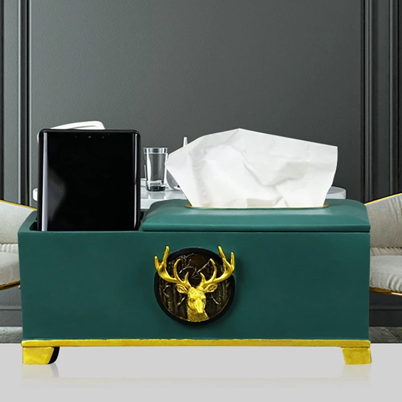 Tissue Box Holders Resin Tissue Box Resin Remote Holder Napkin Dispenser For Home Office Bathroom Vanity Countertops