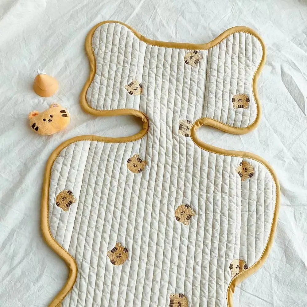 Car Seat Bear Embroidery Animal Seat Liner Baby Stroller Cushion Stroller Accessories Pushchair Car Mat Trolley Mattress