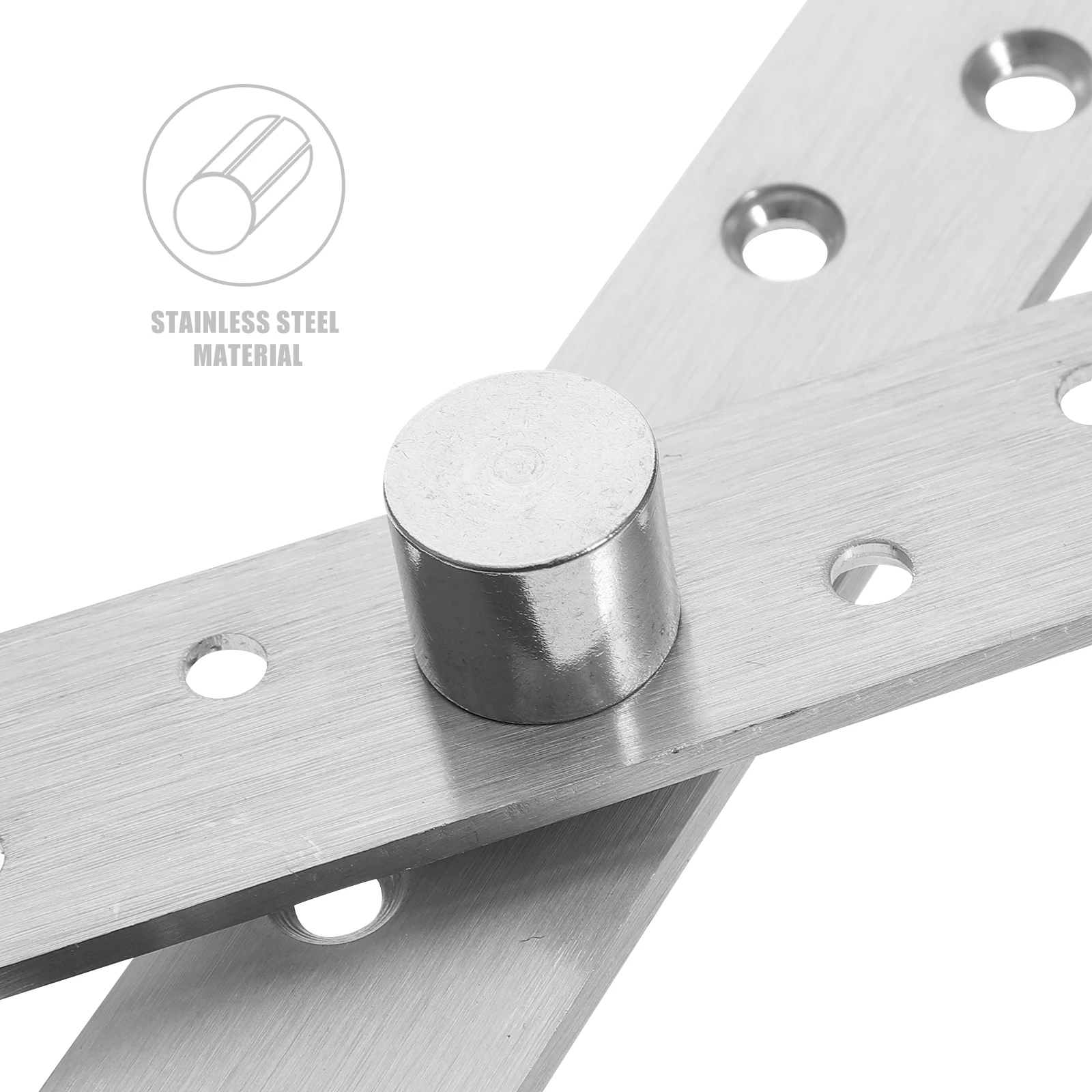 

4Pcs Hidden Door Hinge 360 Degree Rotation Up Down Shaft Concealing Hinges Wooden Aluminum Frame Doors Elegant Look