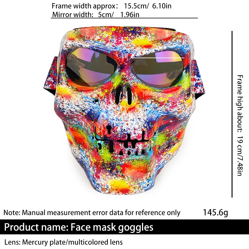 Fashion Skull Mask For Cosplay Airsoft Costume Halloween Party Movie Props Skull Full Face Protective Mask