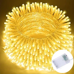 DIY Christmas Hanging Starry Sky Garlands Battery Operated 2m/3m/6m/10m Fairy String Lights For Camping Wedding Party Decoration