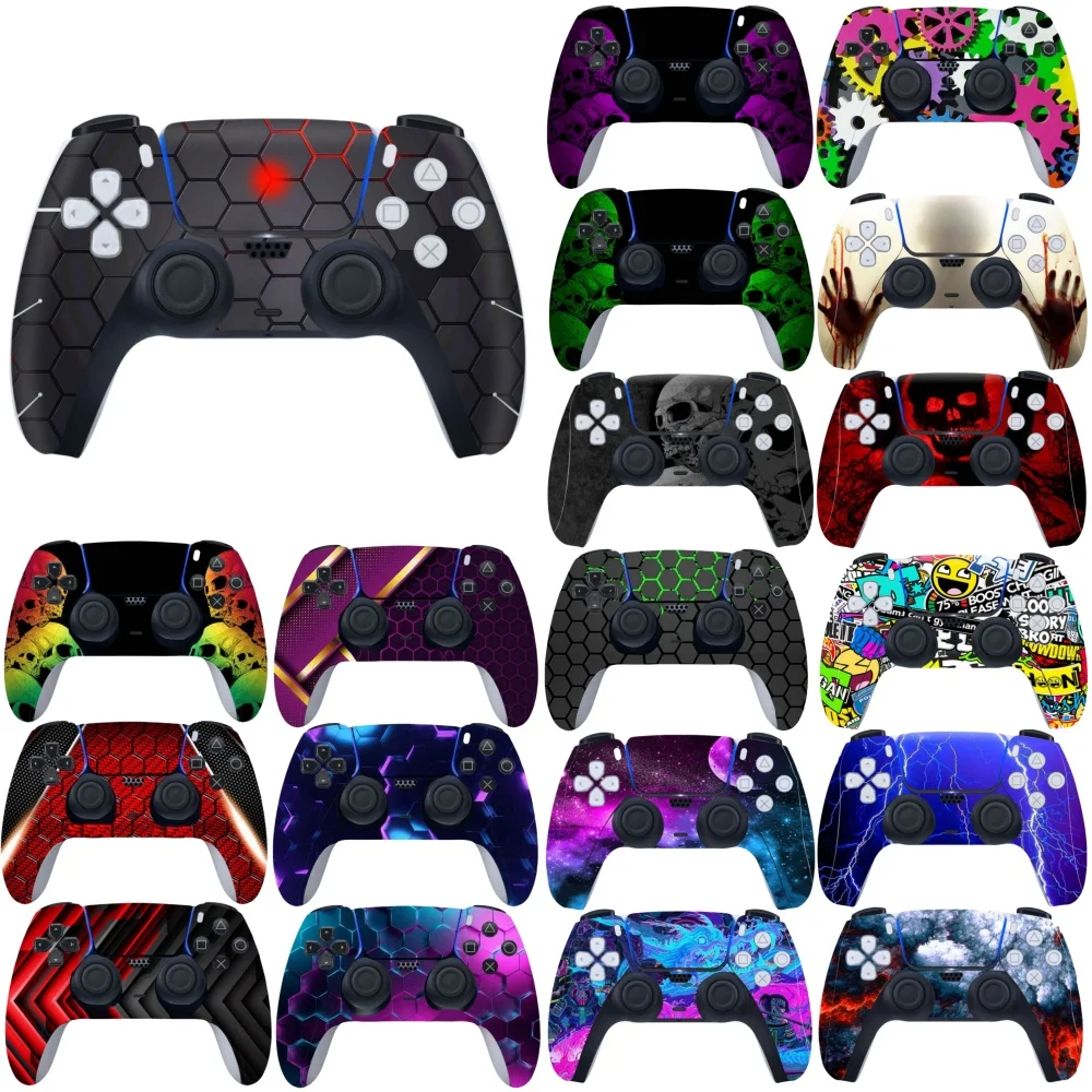 

New Vinyl Dust-proof Anti-slip Skins Protective Decal Skin Sticker For PlayStation 5 PS5 Gamepad Controller Joystick Accessorie