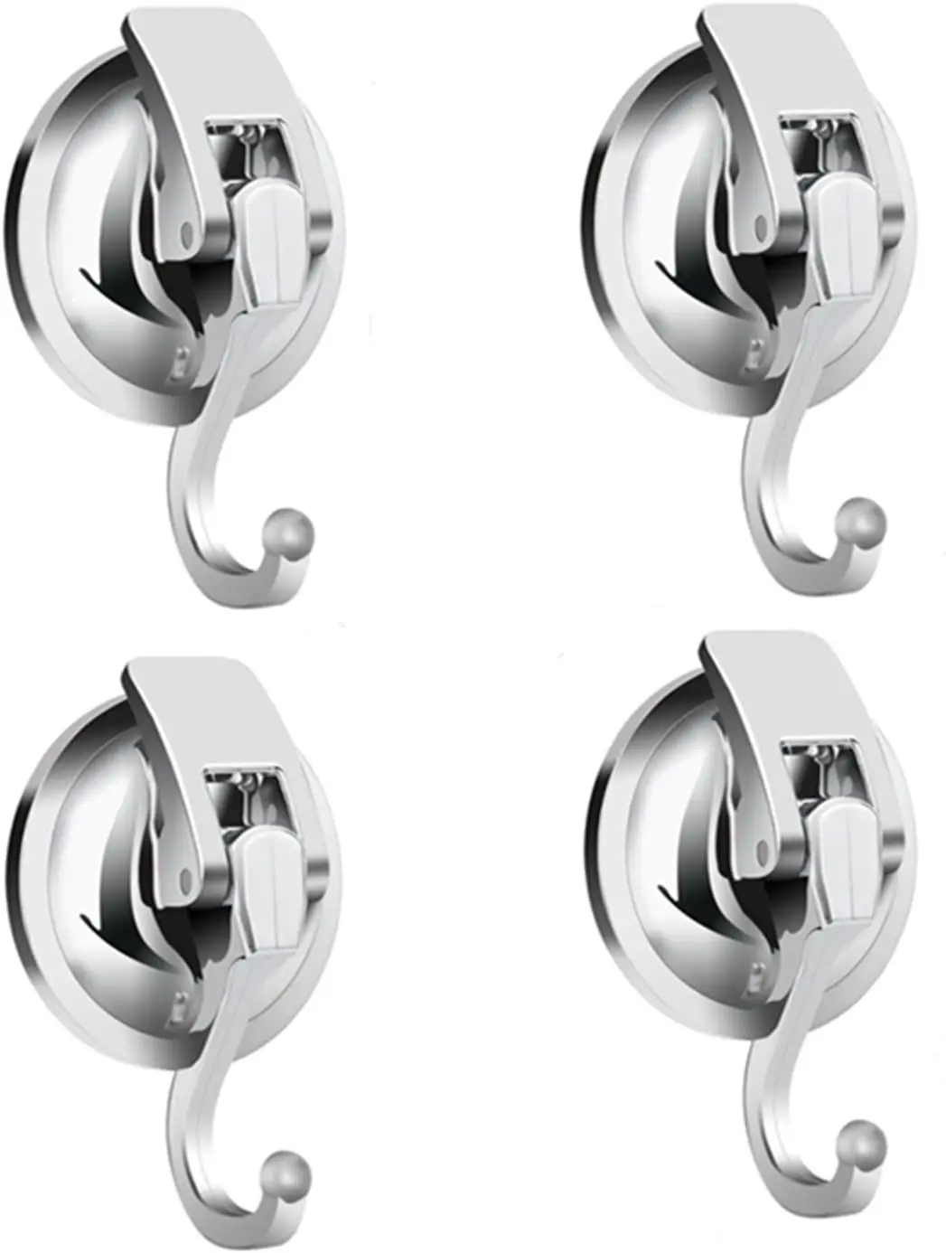 

2025 Heavy Duty Vacuum Suction Cups Hooks (4Pack) Specialized for Kitchen&Bathroom&Restroom Organization, by iRomic