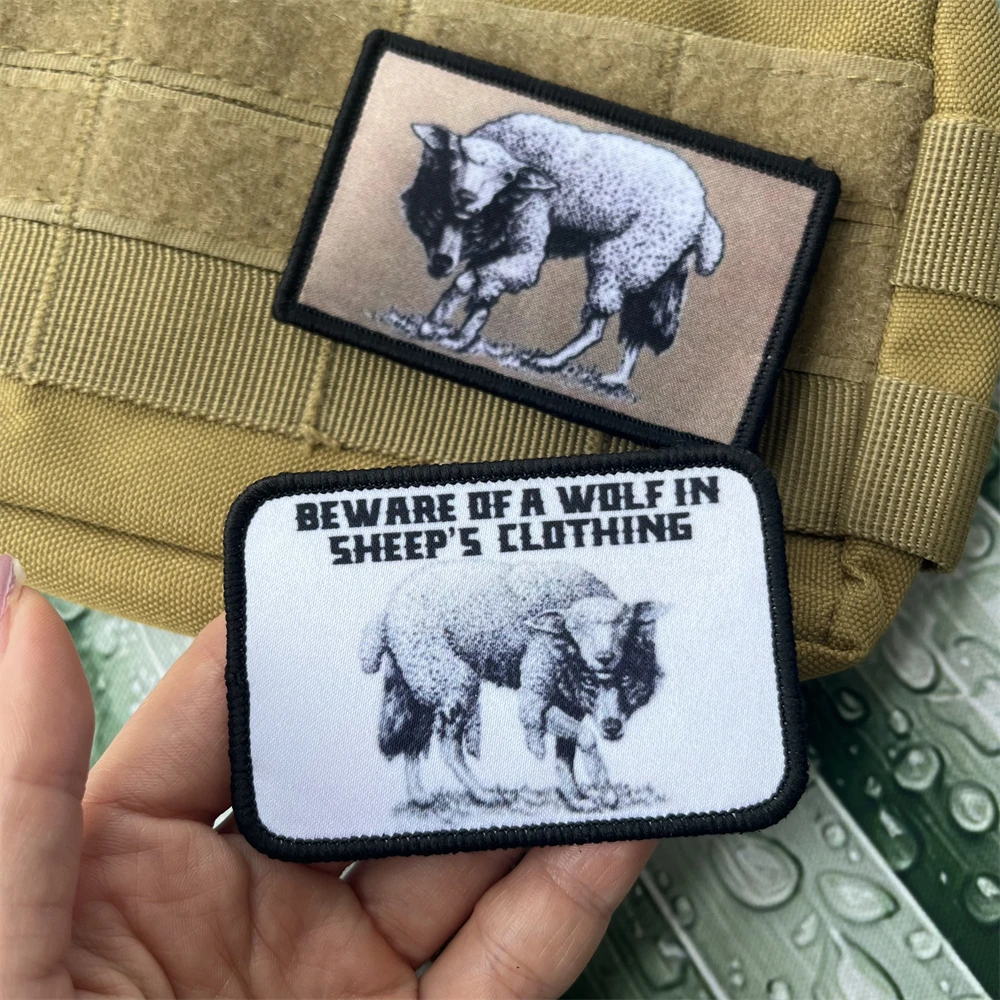 

Rock-paper-scissors Morale Badge Patches Tactical Army Backpack Hook and Loop Printed Stickers