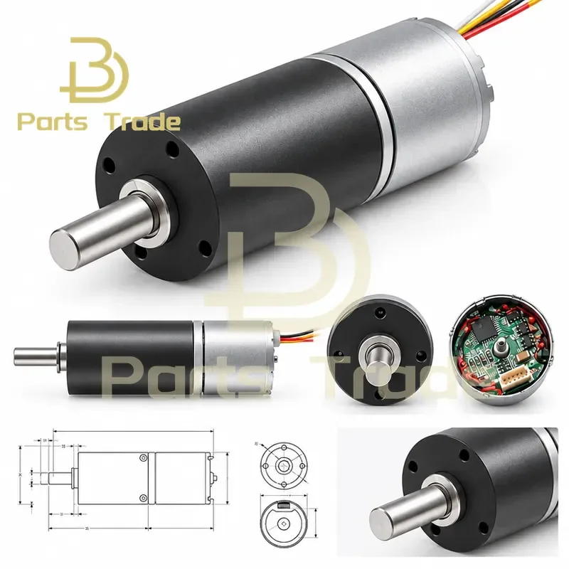 1PCS GA24Y-2418 Brushless Planetary Gear Reduction Motor 12V 24V DC Speed Control Miniature High Torque Motor
