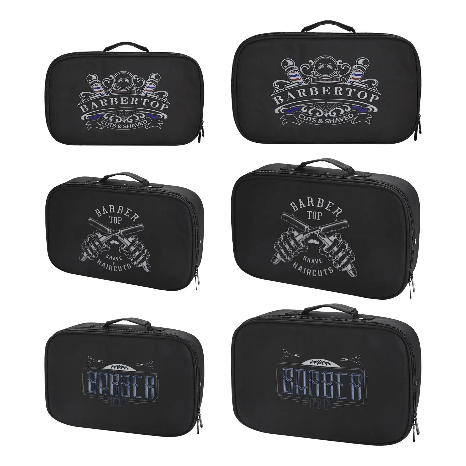 Professional Barber Supplies Bag with Zipper Multi Layer Design for Hairdressing Tools Travel Protective Pouch