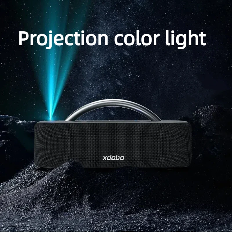 

XDOBO Xiduobao High Power100W Portable Projection Light Colorful Bluetooth Speaker Wireless Waterproof Subwoofer Outdoor Speaker