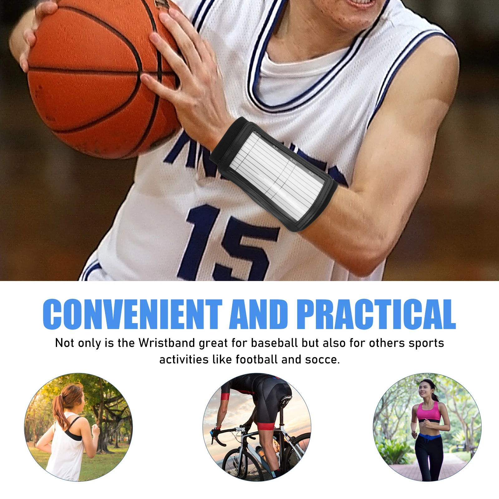 

2 Pcs Basketball Board Wristband Child Football Bands Play Wristbands Youth Training Accessories