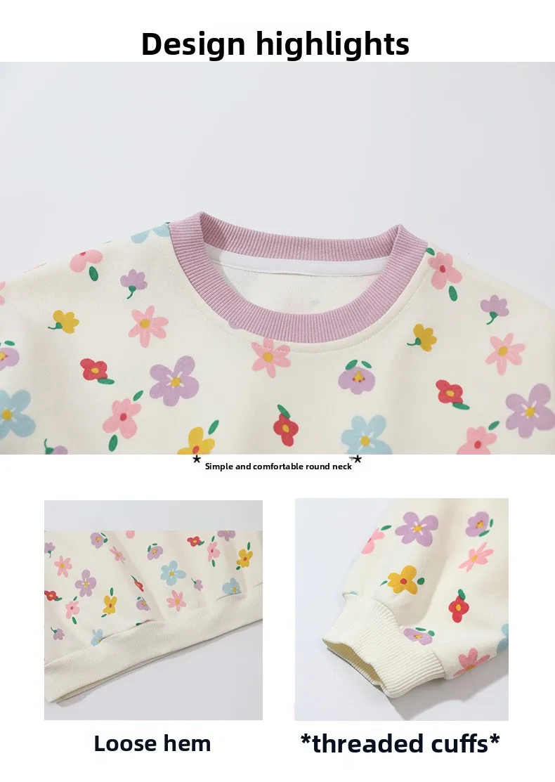 Kinderkleidung 2026 Neue Herbst-Sweatshirts Niedliche Kleinkind-Mädchenkleidung Baumwolle Kinder-Oberteil Oberbekleidung 1-8 Jahre – Detail 6