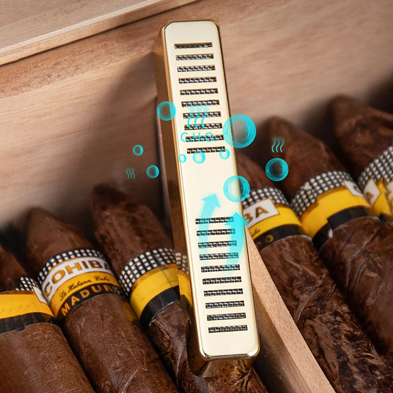 New Cigar Humidifier Rectangular Smoking Humidor Bar-type Tobacco Gadget for Home Bedroom Office Smoking Supplies