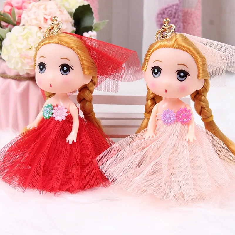 12 سنتيمتر فستان الزفاف المد المستمر الخلط المفاتيح قلادة الأميرة فتاة الإبداعية هدية صغيرة دمية أفخم المفاتيح #1