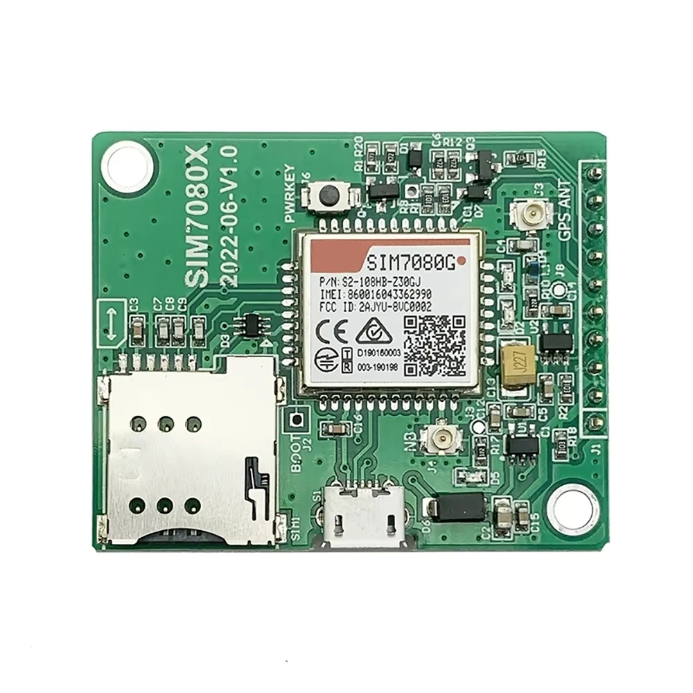 SIM7080G Breakout Board Multi-Band LTE CAT-M and NB-IoT Dual Mode GNSS Module USB Port Compatible SIM868