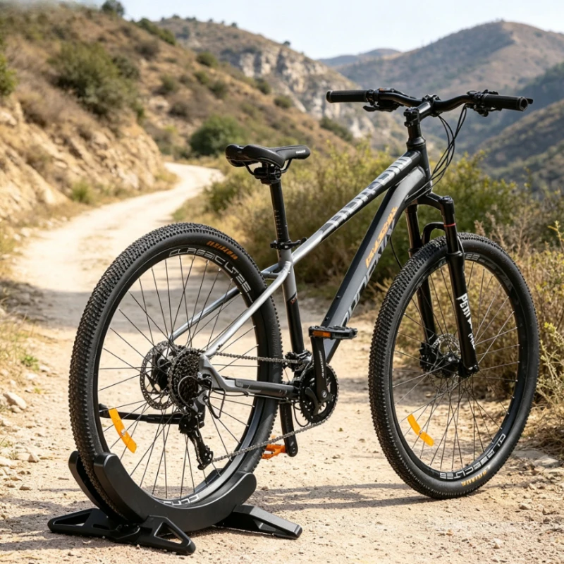 Heavy Duty Bicycle Work Stand, Adjustable Parking Display Rack for Road MTB, Stable Steel Frame for Home Garage Repair or Show