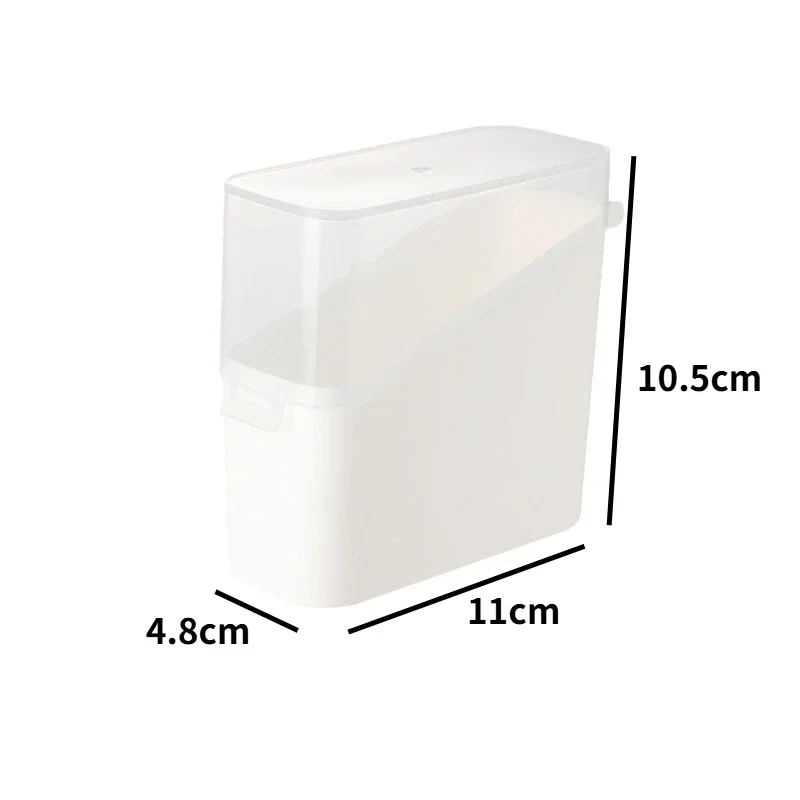 

Japanese Style Tilted Transparent Lid Storage Box| Cheese Tea Coffee Storage Organizer| Small Item Classification Container