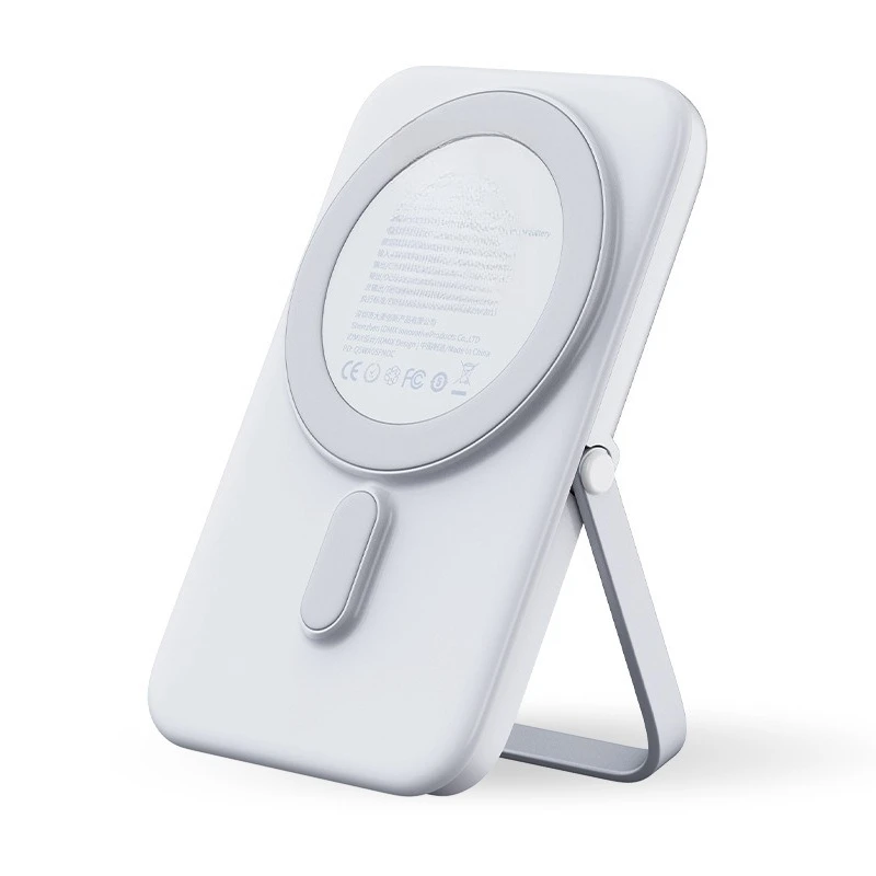 

Magnetic power bank, wireless charging mobile phone, ultra-thin, compact and portable bracket, mini fast charging.
