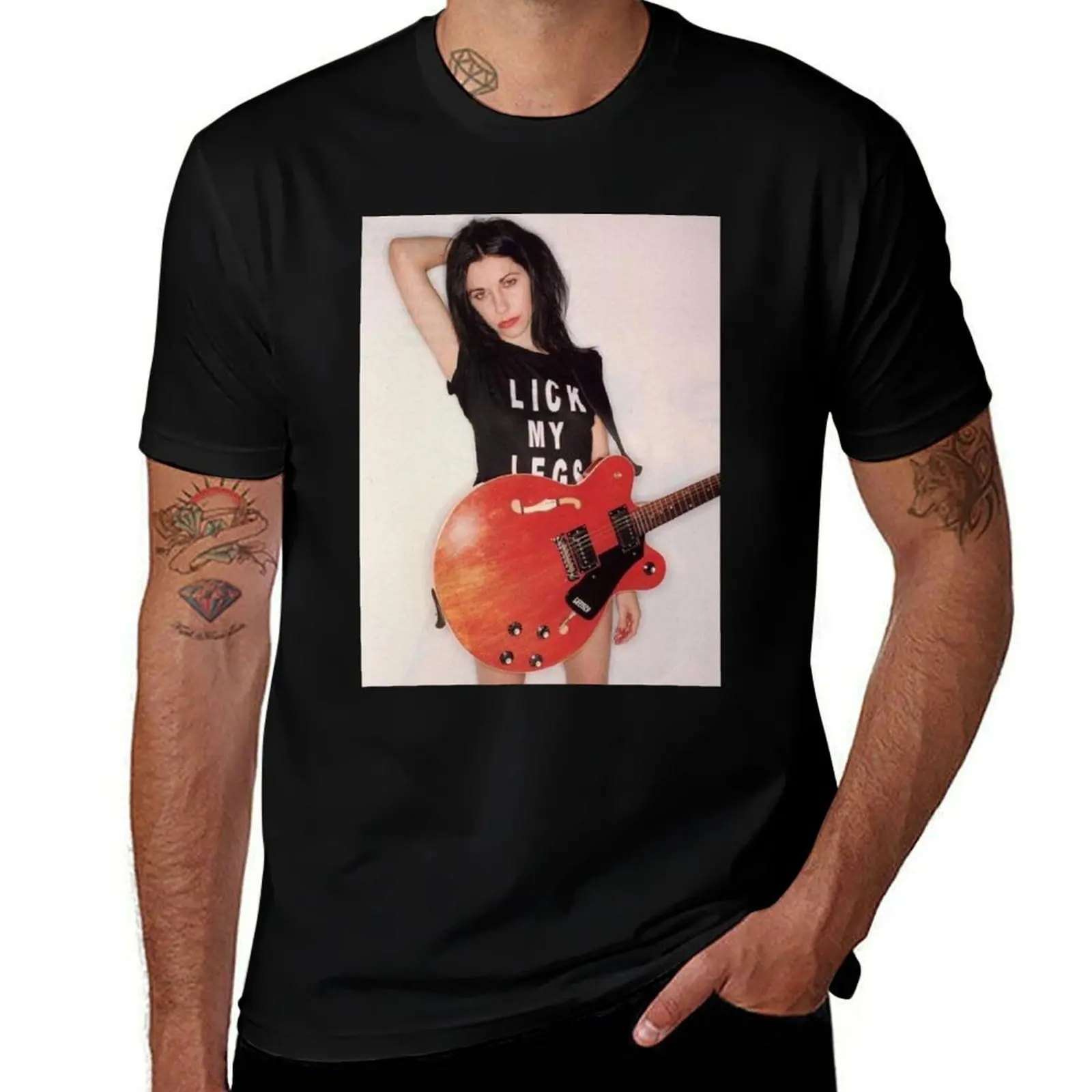 Polly Jean Harvey - Lick My Legs T-Shirt Urban Casual Loose Fit Tee T-Shirt