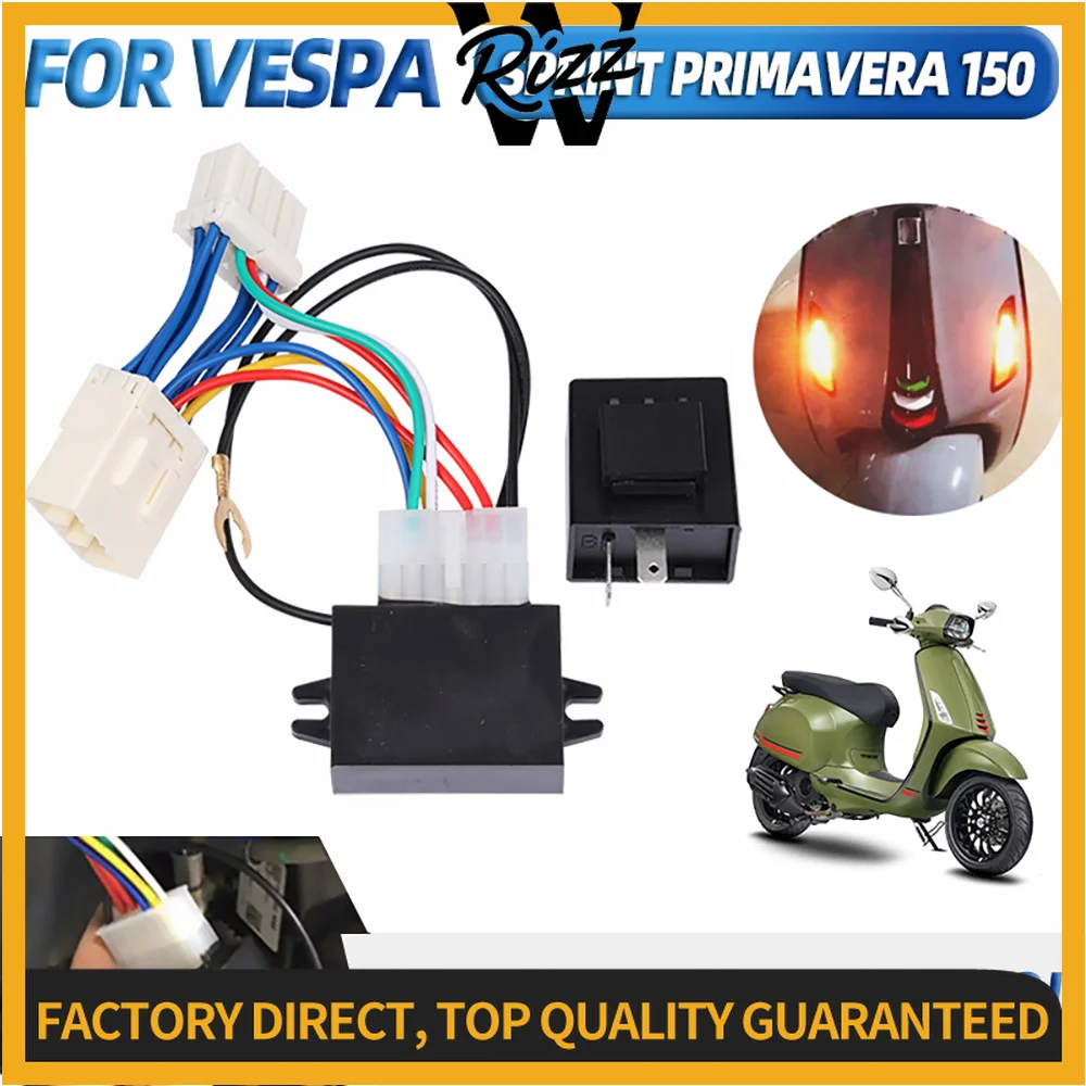For VESPA Sprint Primavera 150 Motorcycle Double Flash Warning Function Controller Turn Signal Light Flasher Switch Accessories