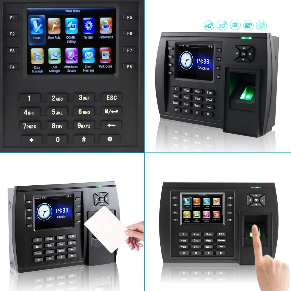 School Biometric Fingerprint Time and Attendance Management system with RFID Card Reader and WIFI function