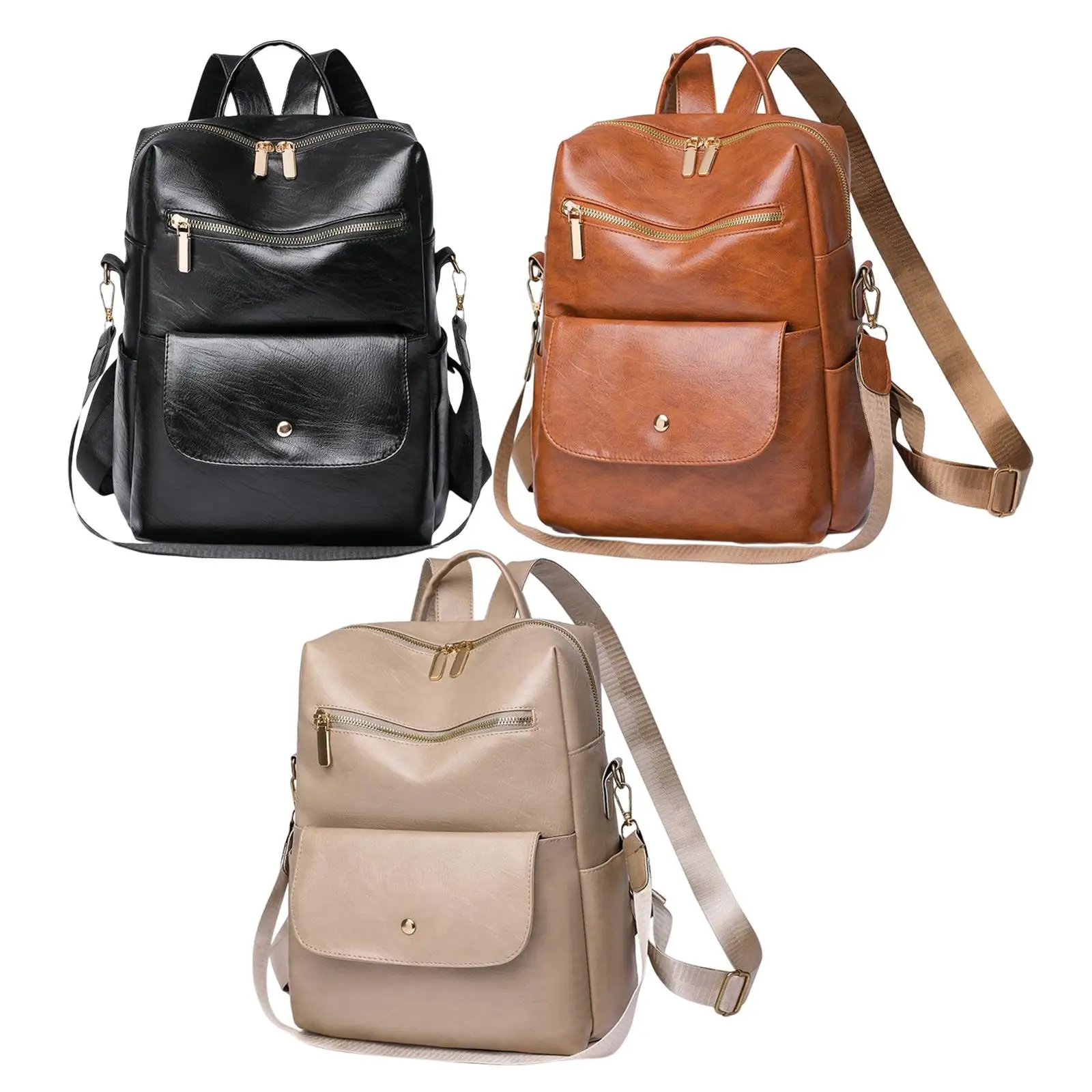 

Fashion Women Backpack Shoulder Bag Handbag Multipurpose PU Rucksack Tote