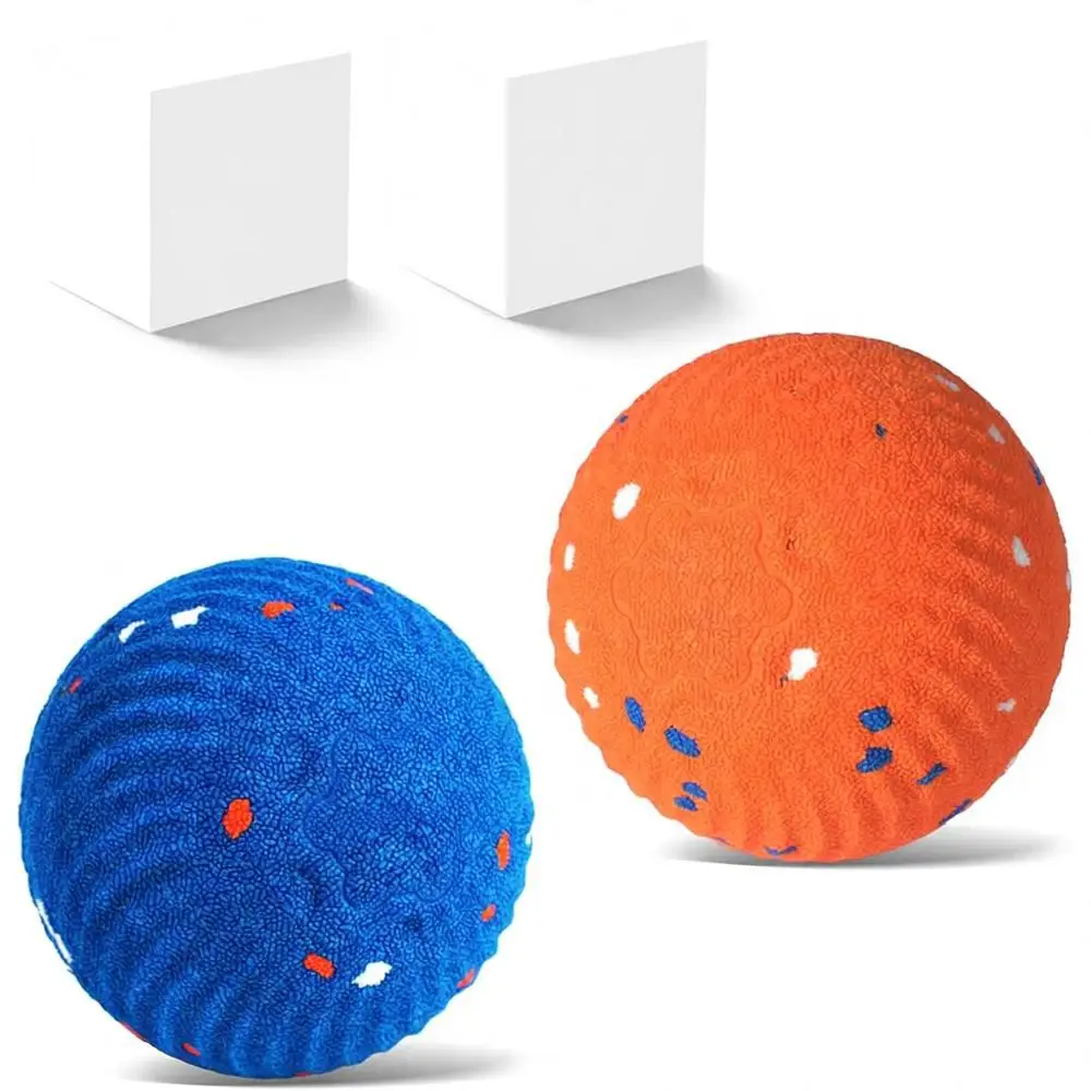

Rechargeable Interactive Bouncing Vibrating Dog Balls - Washable Toys for Large & Medium Dogs, Blue & Orange
