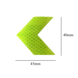 10Pcs Bike Frame Sticker Arrow Reflective Sticker Car Motorcycle Bicycle Decal Safety Cycling Reflective Tape Bike Accessories