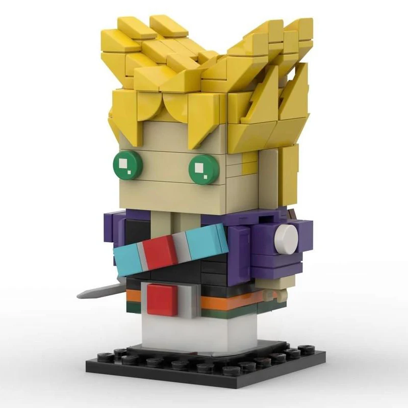 

182 шт. MOC Trunkser Universe Strongest Duel Superes Saiyanes Brickheadz Строительные блоки Рождественский подарок DIY Дисплей Орнамент