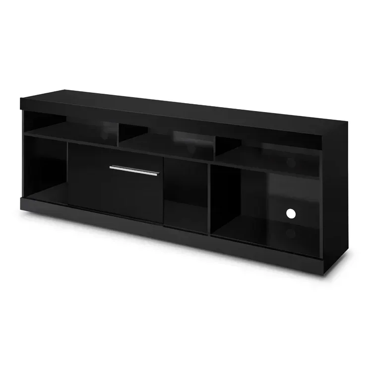 

#For High Gloss Finish TV Desk Stand Sliding Door TV Cabinet New Contemporary Style TV Media Console&