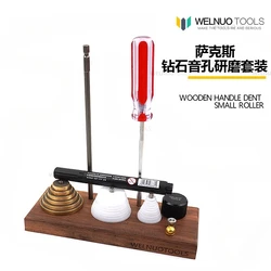 Saxophone sound hole grinding and correction tool