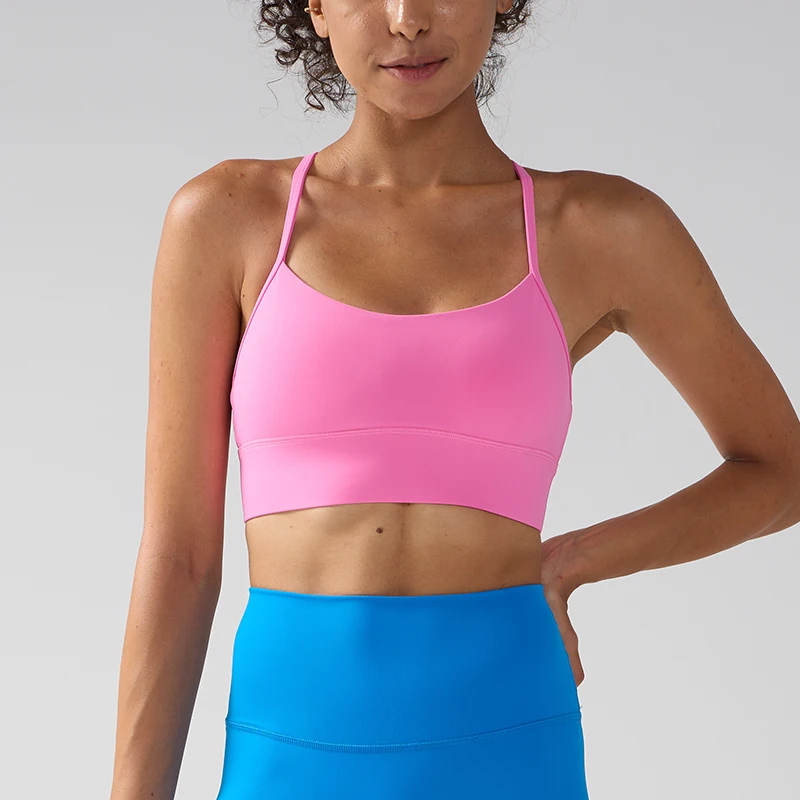 

Sexy Y-Back Women's Sports Bra High-intensity Shock-proof Crop Top Comfortable Breathable Running Riding Exercise Yoga Bra
