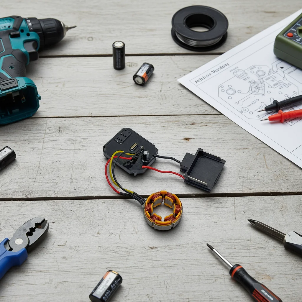 Motor Assembly Control Board Electric Drill Control Board Protection Board For 21V Brushless- Electric Wrench Motherboard