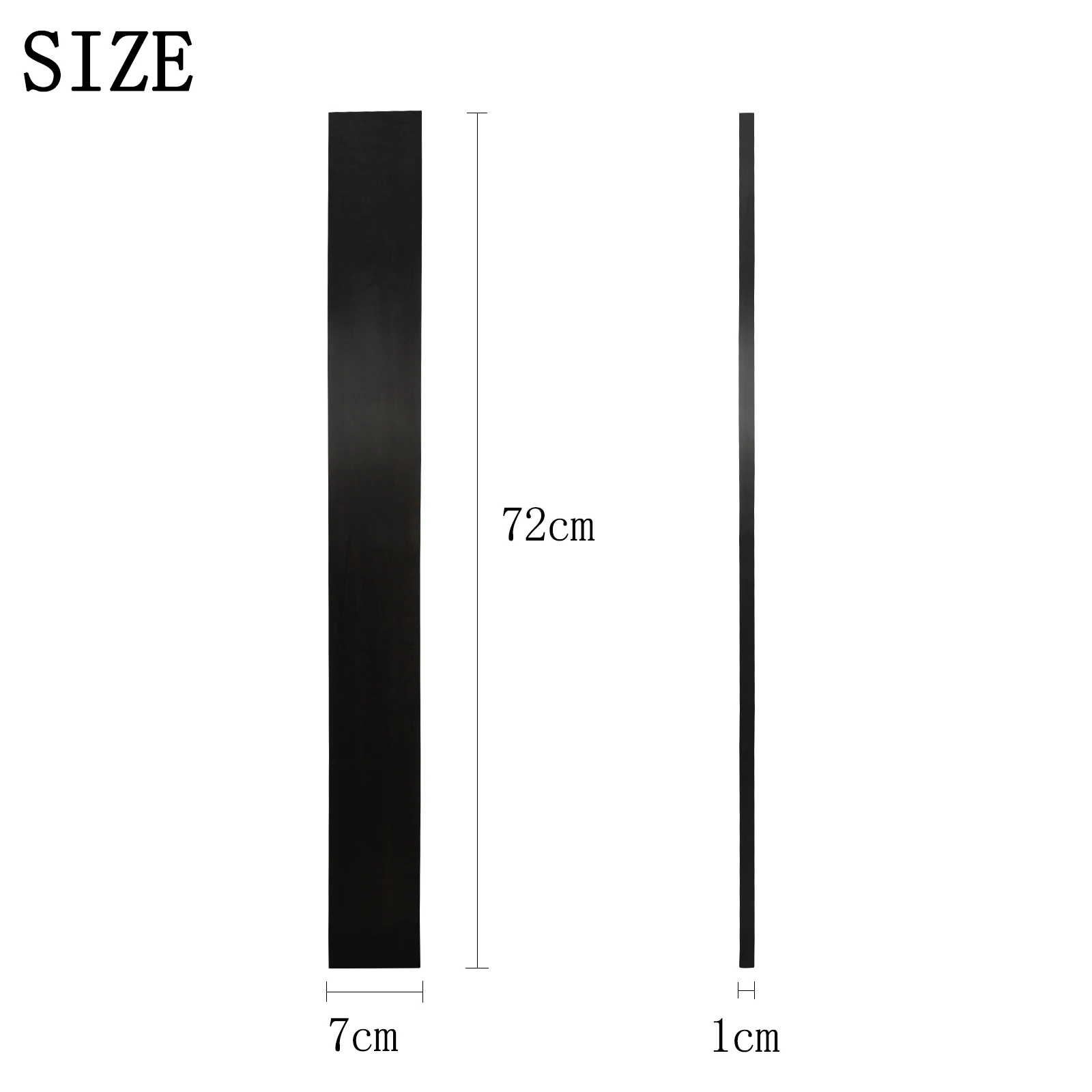 GT-43 Solid Ebony Fretboard Electric Bass Fingerboard High Density Stable Wood Texture for Instrument Accessory Bass Performance