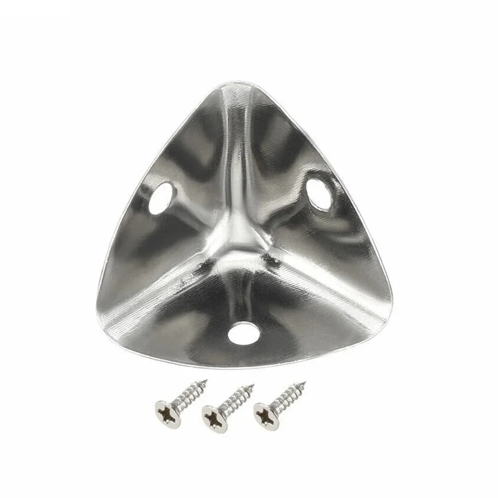4Pcs Corner Protector Jewelry Chest Box Wooden Case Decorative Feet Leg Metal Corner Bracket Hardware Bracket 40mm image 4