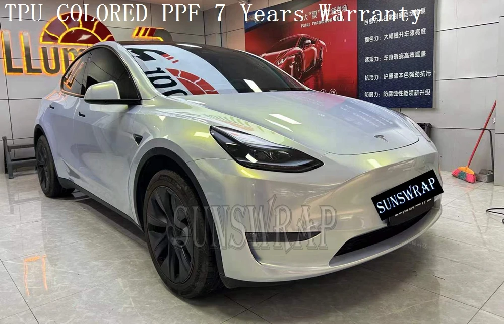 

Highly Hydrophobic TPU Glossy Gold Car Paint Protection Film PPF Protective film Anti-scratch Repair film 5x52ft/roll