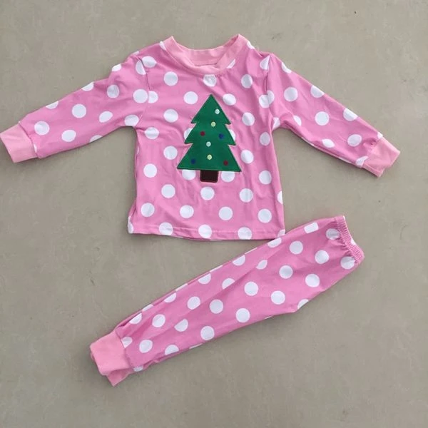 in stock christmas pajamas clothes outfits with deer pattern