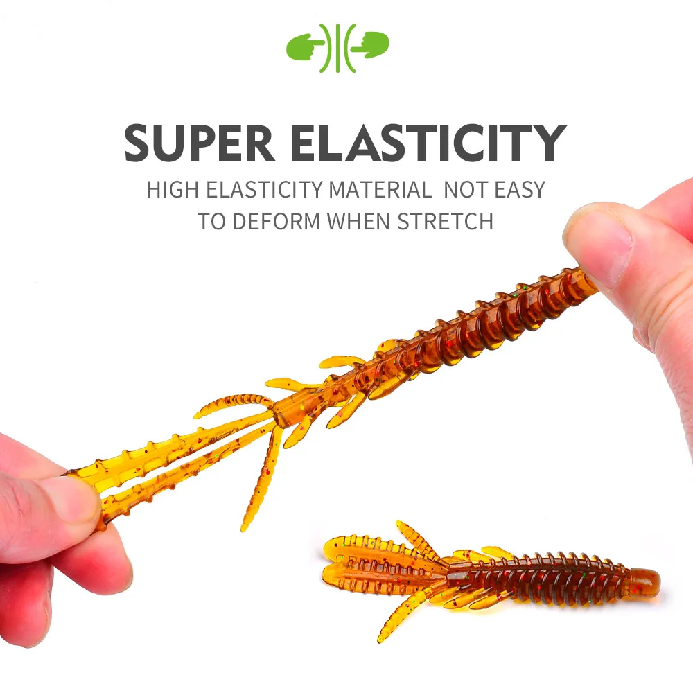 10 قطعة/20 قطعة الصيد الطعوم الناعمة سويم 6.4 سنتيمتر 8 سنتيمتر لينة البلاستيك إغراء ل Ned تلاعب البلاستيك السحر باس إغراء سويم جراد البحر السحر