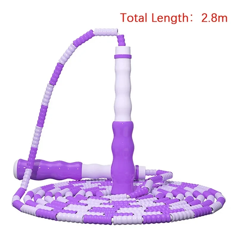 2.8m Adjustable Soft PVC Bamboo Joint Skip Rope for Children Lose Weight Sports Equipment Jumping Rope Not Easy To Knot