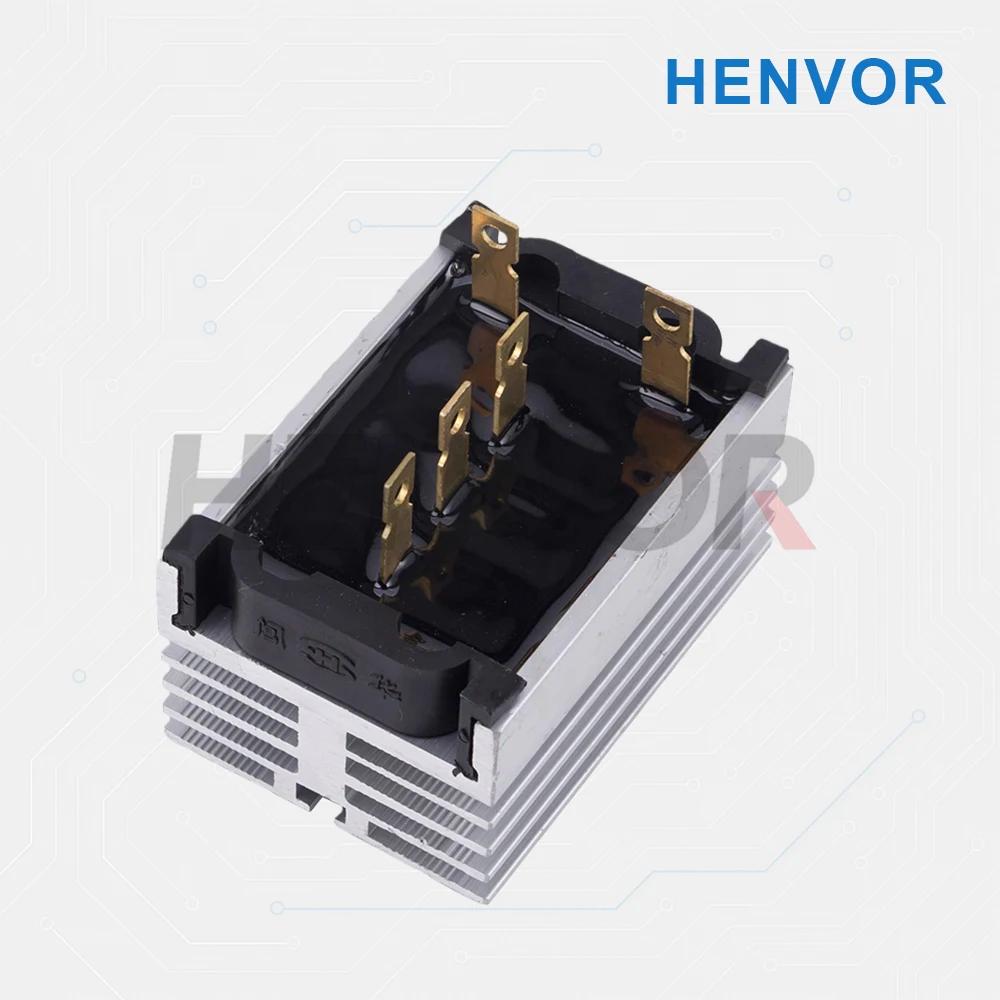 SQL40A 40A 1000V Aluminum Heatsink Three-Phase Diode Bridge Rectifier Kit for 40A Generator Iron Pin Power Diode