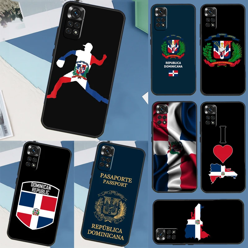 Dominican Republic Flag Phone Case For Xiaomi Redmi Note 11 10 9 8 12 Pro Turbo 9S 10S 11S 12S 9A 9C 10C 12C Cover