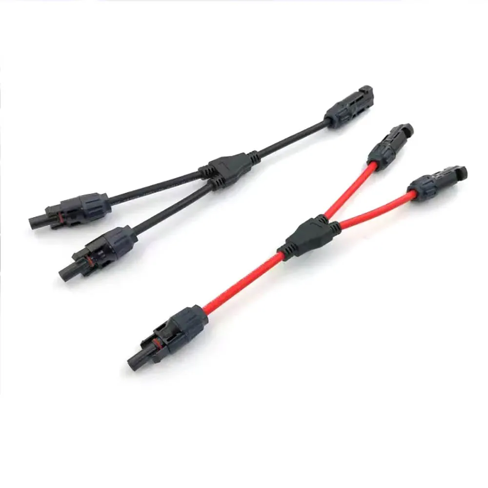 Solar Panel Cable Y Connector 2/3 to 1 Solar Panel Plug Solar Branch Adapter Photovoltaic Connectors Panel Cables