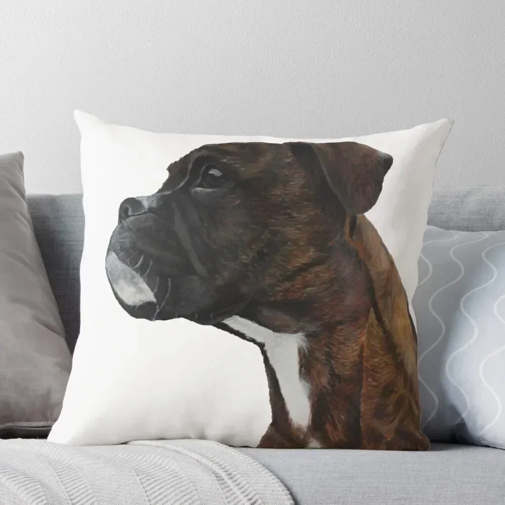 Brindle Boxer Throw Pillow Sofa Pillow Cover Christmas Throw Pillows Covers Christmas Pillowcase pillow