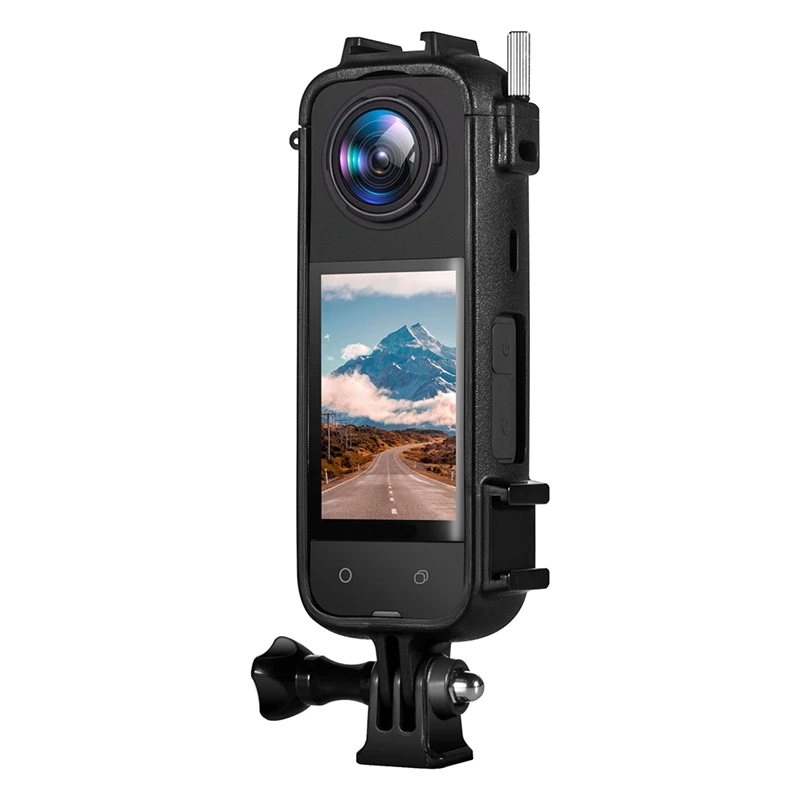 For Insta360 X4 Frame Cold Shoe Plastic Protective Frame Multifunctional Frame Cage Action Camera Accessories